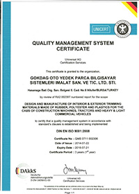 Quality Management System Certificate